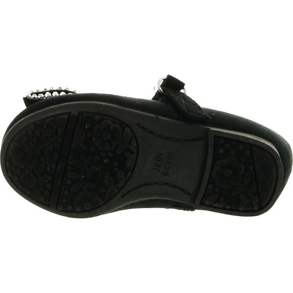 JELLYBEANS Yoyoma Black ToddlerG flats-shoes 8 NEW - Picture 4 of 4